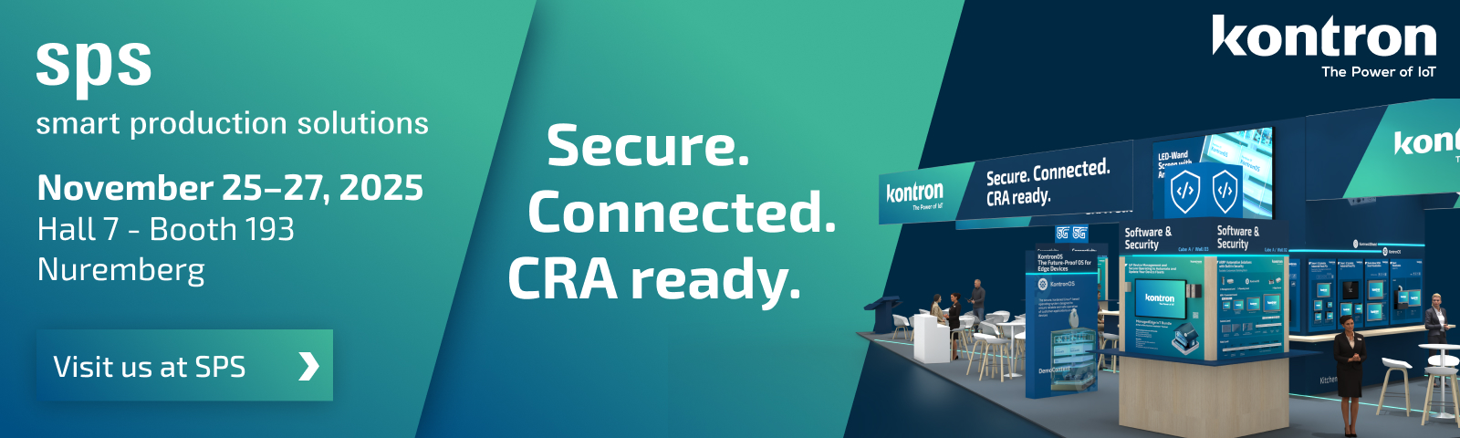 Messebanner zur SPS 25-27 Nov. 2025 Halle 7 - Stand 193